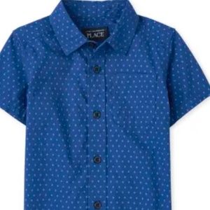 Boys button down short sleeve shirt